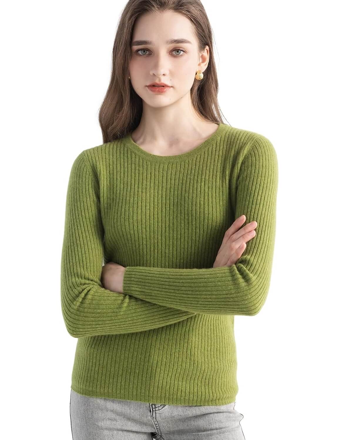 Mongolia Cashmere Crewneck Sweater