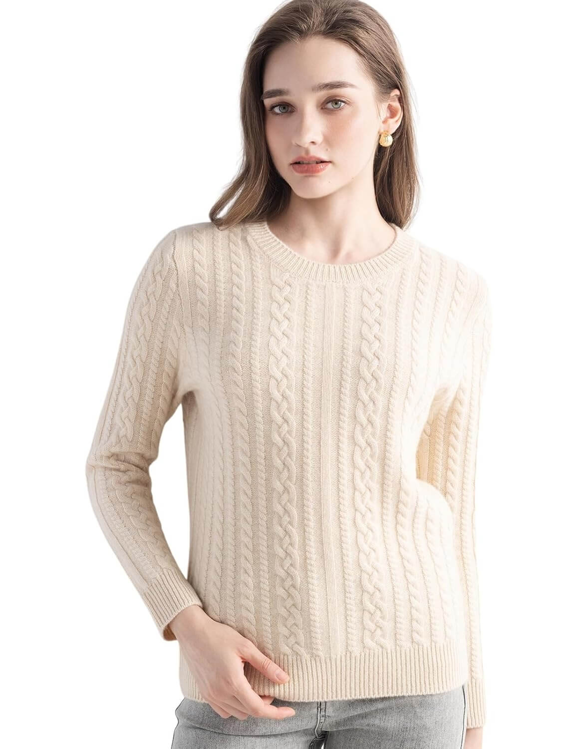 Mongolian Cashmere Slim Fit Crewneck Sweater