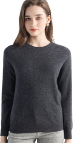 100% Pure Cashmere Sweater Crew Neck Pullover
