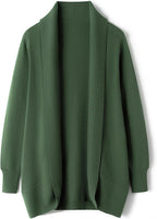 Merino Wool Blend Knit Cardigan Sweater