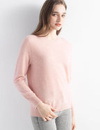 100% Pure Cashmere Sweater Crew Neck Pullover