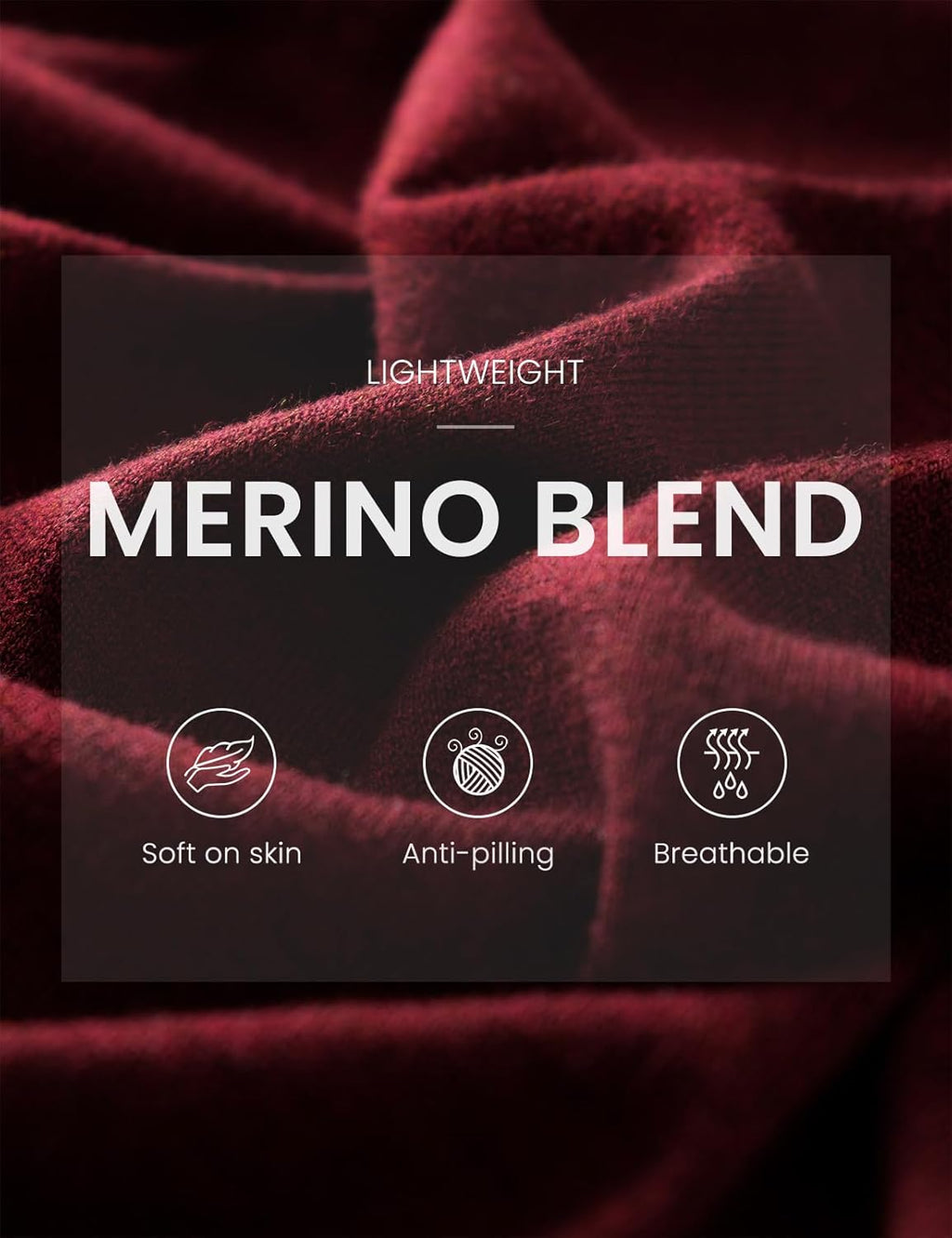 Merino Wool Blend Mock Neck Batwing Sleeve Sweater