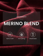 Merino Wool Blend Mock Neck Batwing Sleeve Sweater