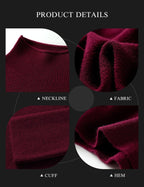 Merino Wool Blend Oversized Mock Neck Batwing Knit Sweater