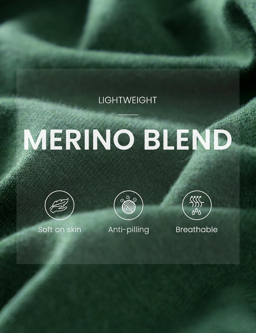 Merino Wool Blend Mock Neck Batwing Sleeve Sweater
