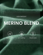 Merino Wool Blend Mock Neck Batwing Sleeve Sweater