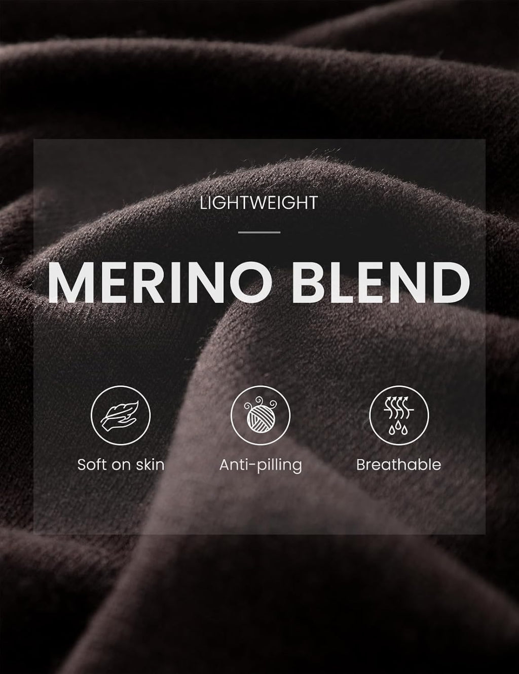Merino Wool Blend Mock Neck Batwing Sleeve Sweater