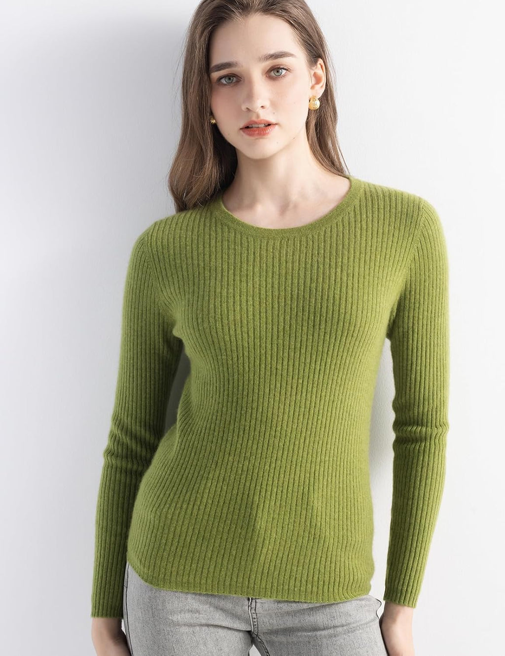 Mongolia Cashmere Crewneck Sweater