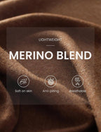 Merino Wool Blend Crew Neck Short Sleeve Seamless Knit Sweater