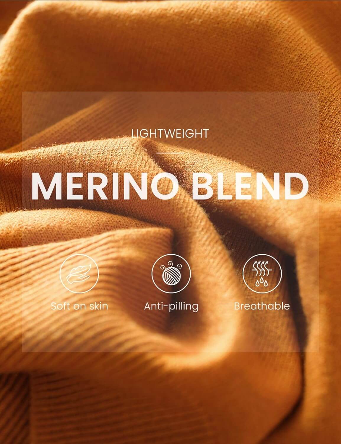Merino Wool Blend Crew Neck Short Sleeve Seamless Knit Sweater