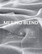Merino Wool Blend Mock Neck Short Sleeve Seamless Knit Sweater