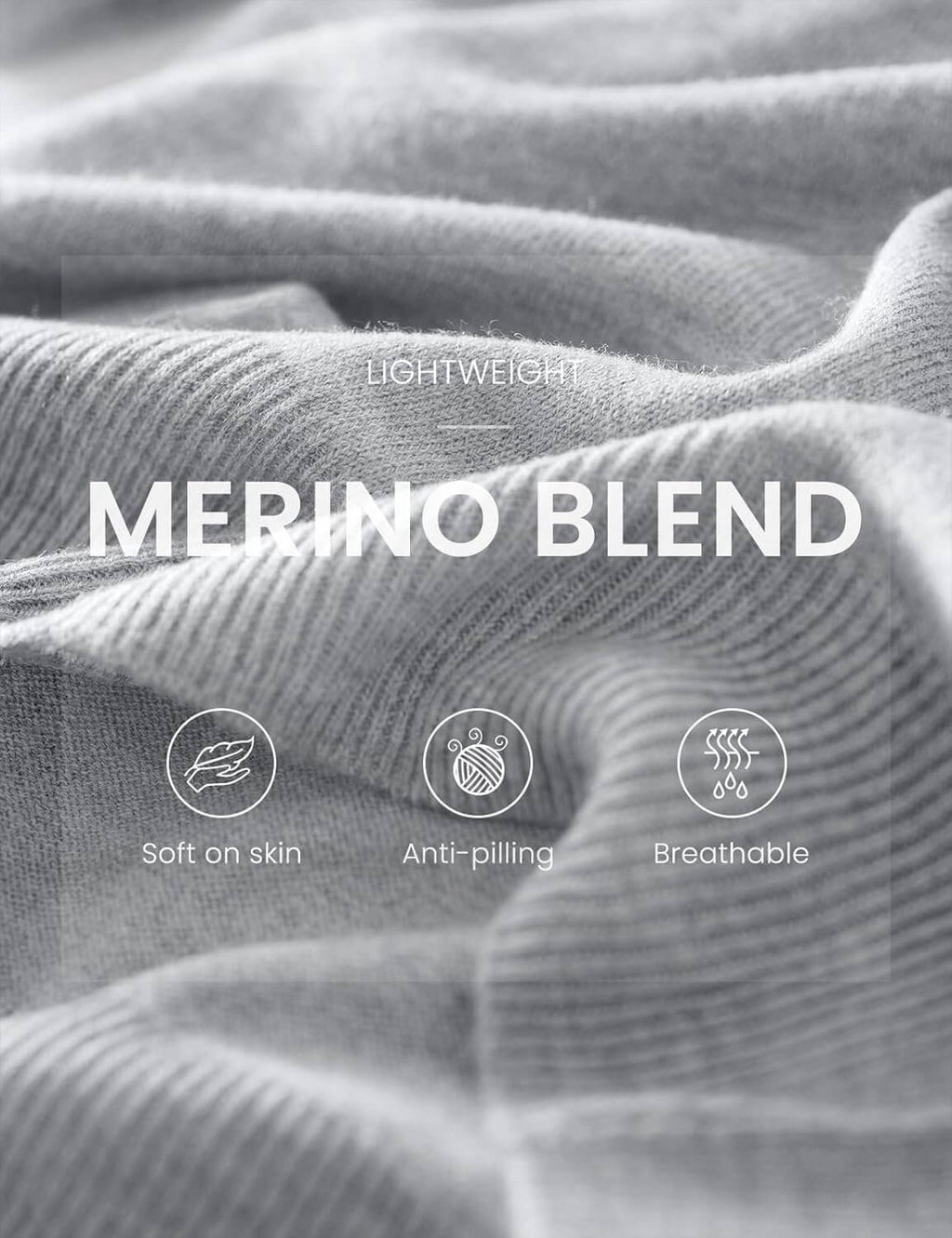 Merino Wool Blend Crew Neck Short Sleeve Seamless Knit Sweater