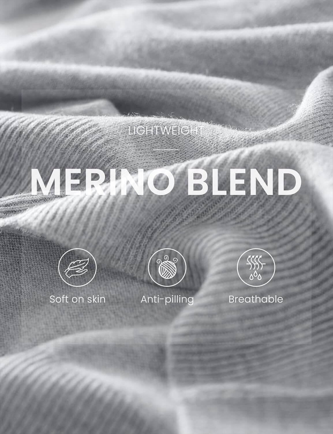 Merino Wool Blend Crew Neck Short Sleeve Seamless Knit Sweater