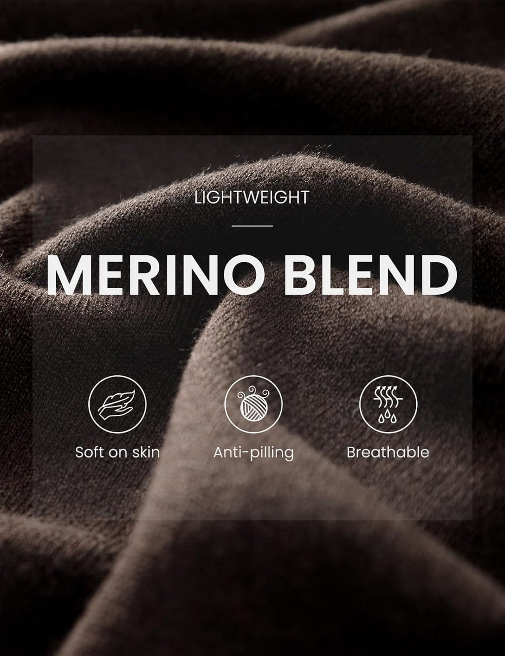 Merino Wool Blend Mock Neck Batwing Sleeve Sweater
