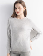 100% Pure Cashmere Sweater Crew Neck Pullover