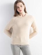 Mongolian Cashmere Crewneck Knit Sweater