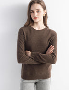 100% Pure Cashmere Sweater Crew Neck Pullover