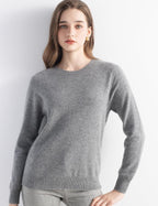 100% Pure Cashmere Sweater Crew Neck Pullover