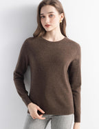 100% Pure Cashmere Sweater Crew Neck Pullover