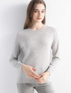 100% Pure Cashmere Sweater Crew Neck Pullover