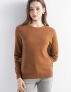 100% Pure Cashmere Sweater Crew Neck Pullover