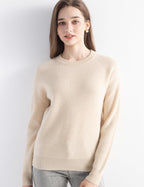 Mongolian Cashmere Ribbed Crewneck Sweater