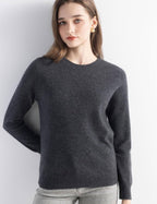 100% Pure Cashmere Sweater Crew Neck Pullover