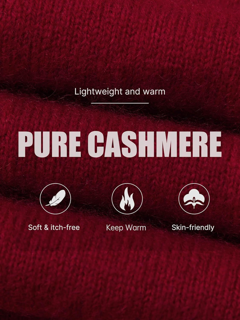 100% Pure Cashmere Sweater Crew Neck Pullover