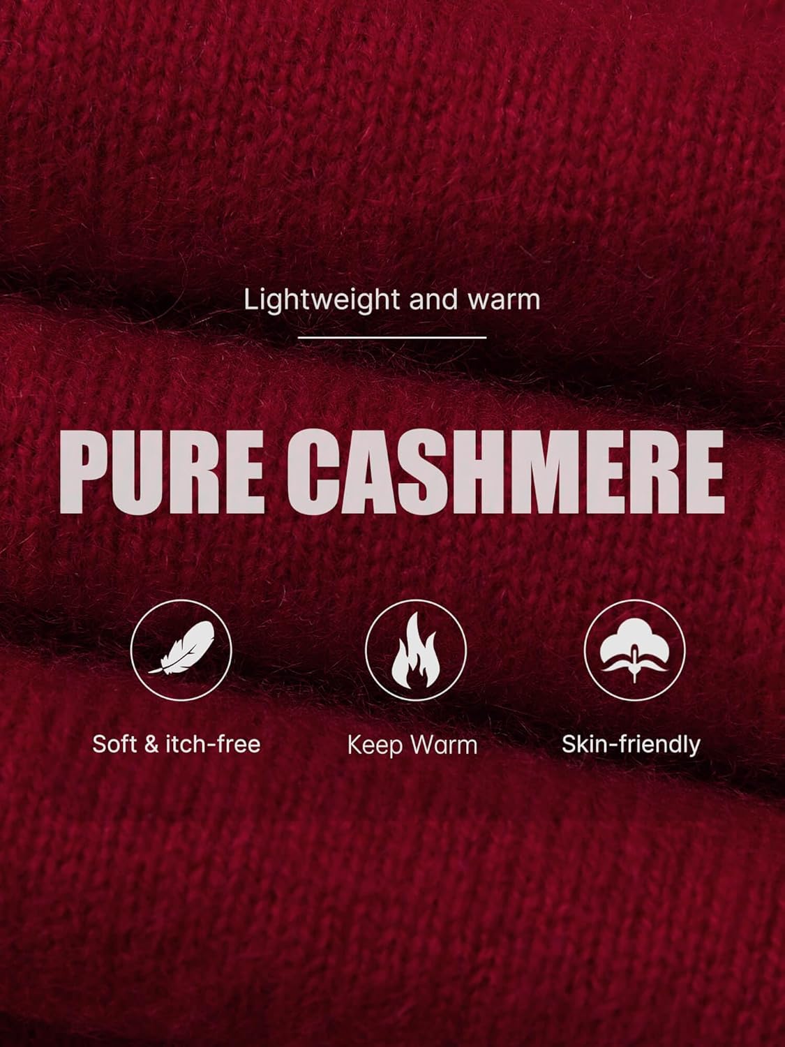 100% Pure Cashmere Sweater Crew Neck Pullover