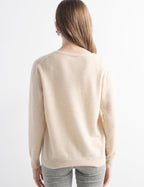 Mongolian V-Neck Knitted Cashmere Cardigan