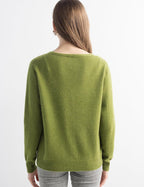 Mongolian V-Neck Knitted Cashmere Cardigan