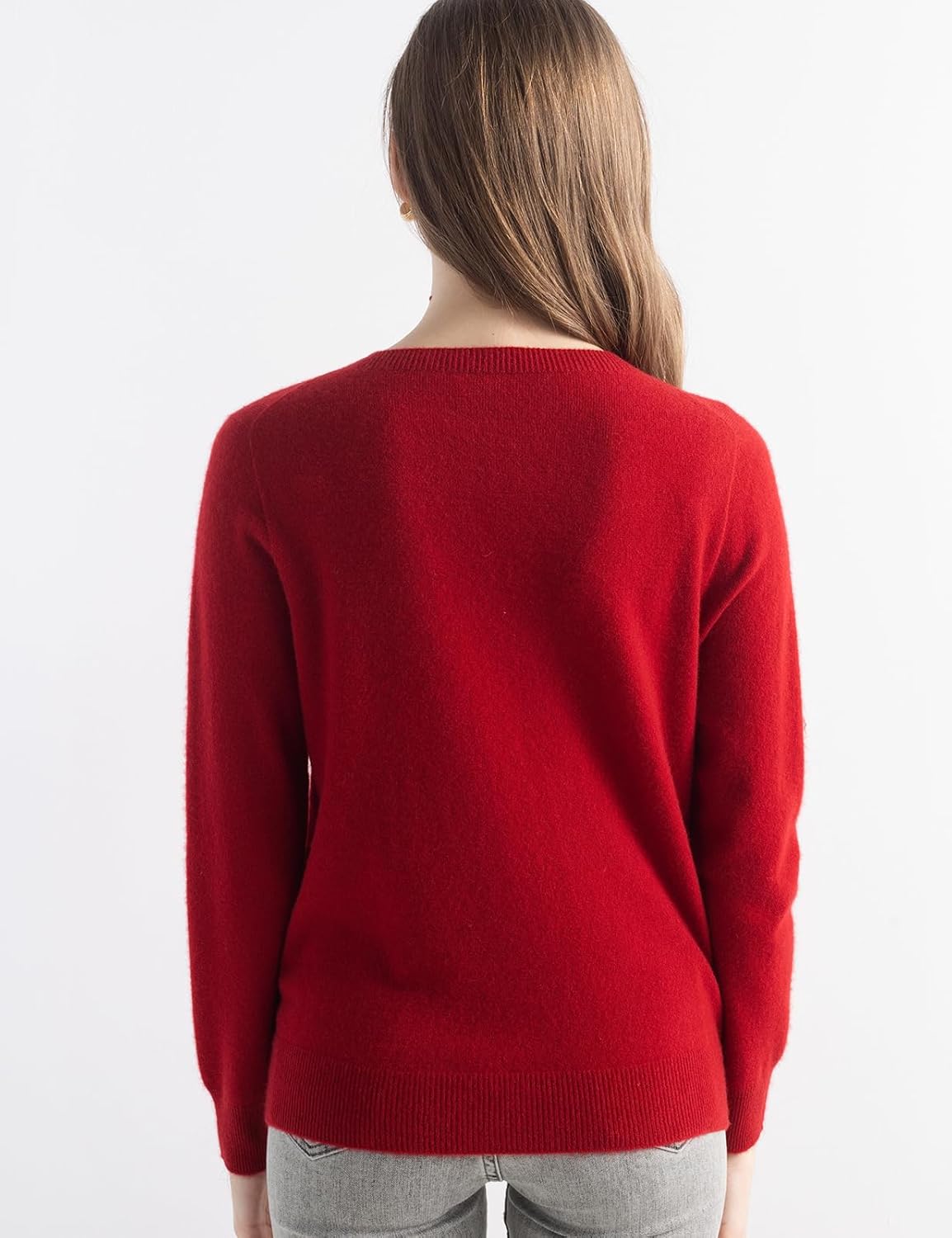100% Pure Cashmere Sweater Crew Neck Pullover