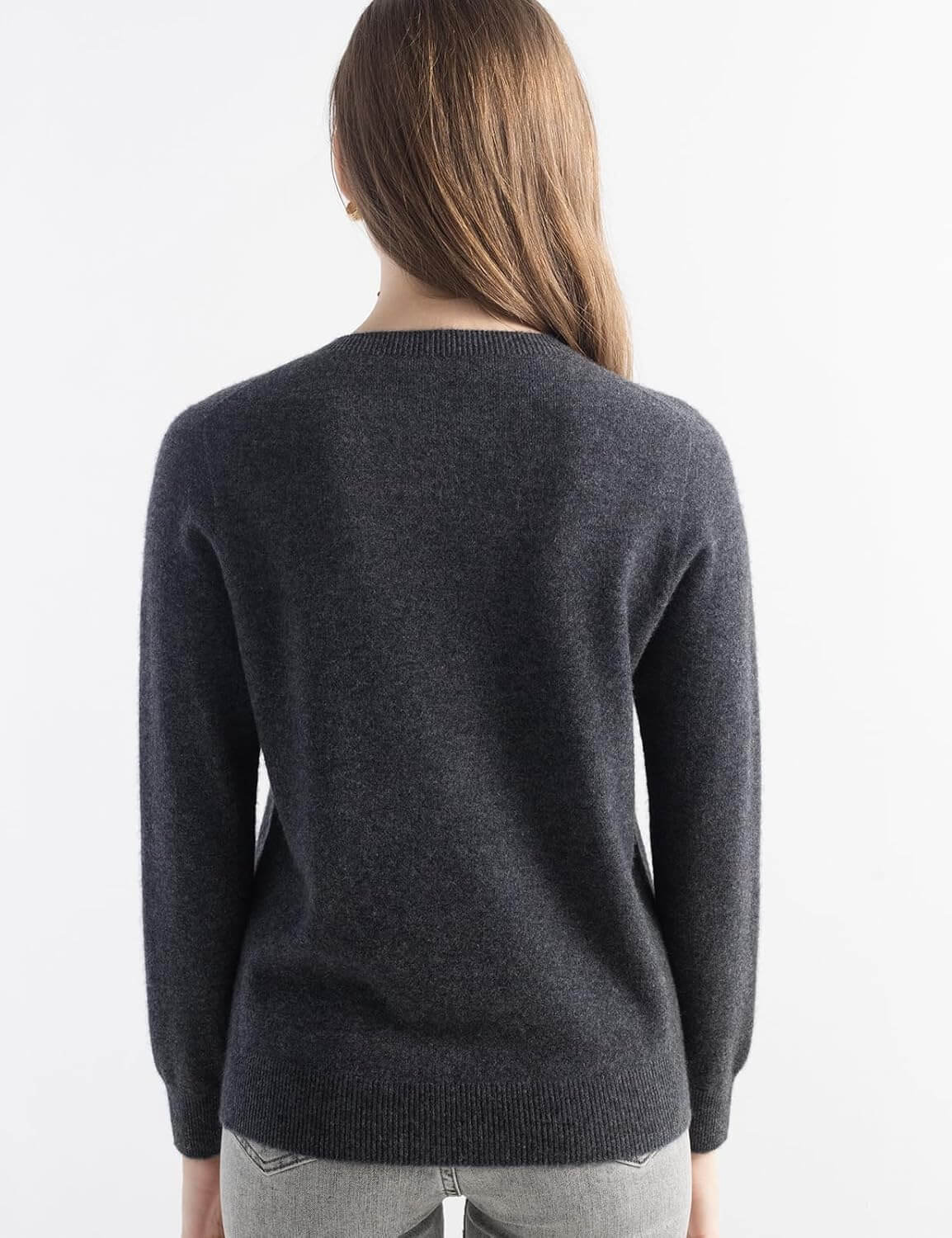 100% Pure Cashmere Sweater Crew Neck Pullover
