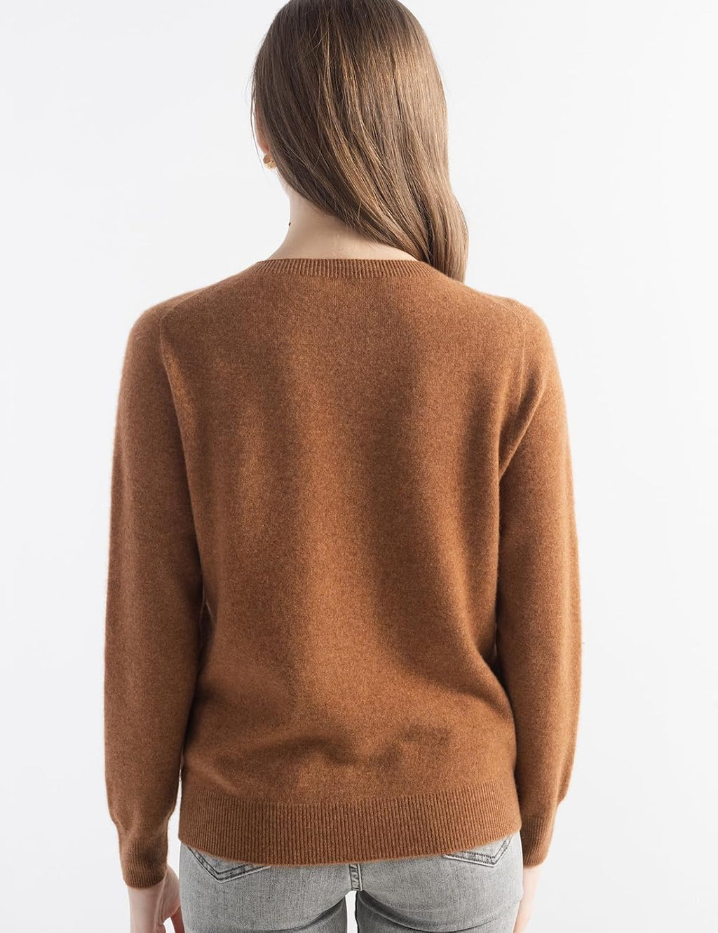 100% Pure Cashmere Sweater Crew Neck Pullover
