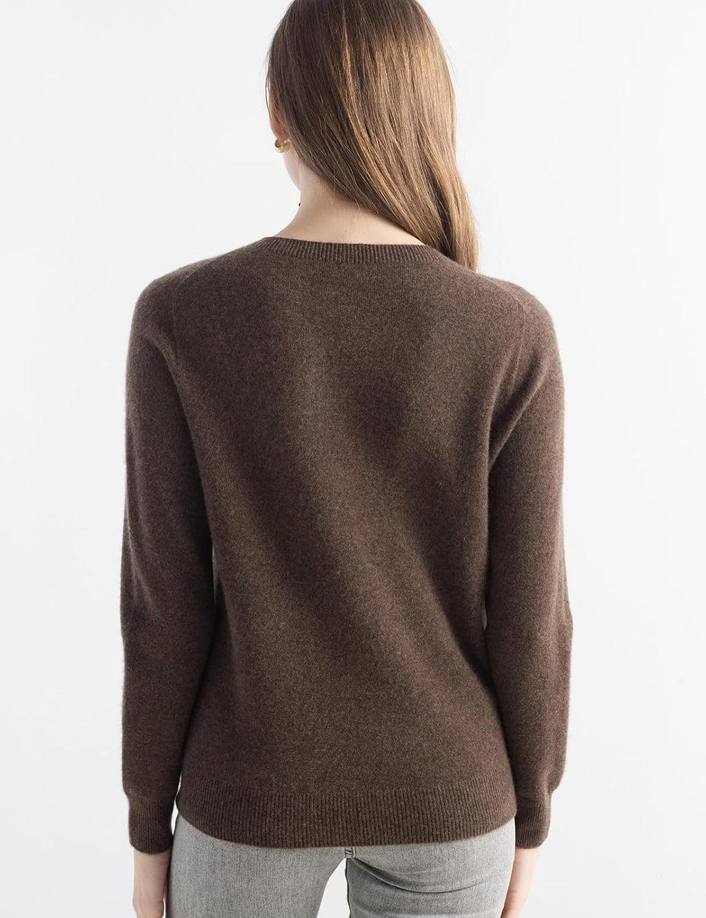 100% Pure Cashmere Sweater Crew Neck Pullover