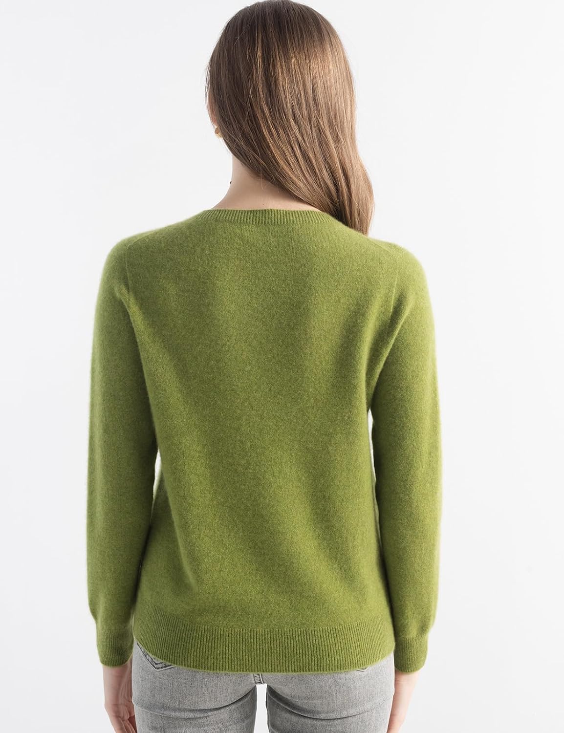 100% Pure Cashmere Sweater Crew Neck Pullover