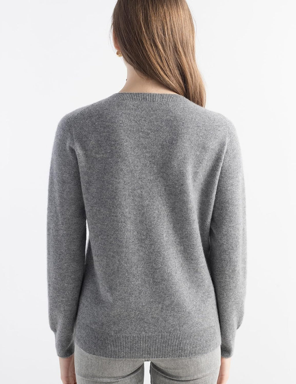 100% Pure Cashmere Sweater Crew Neck Pullover