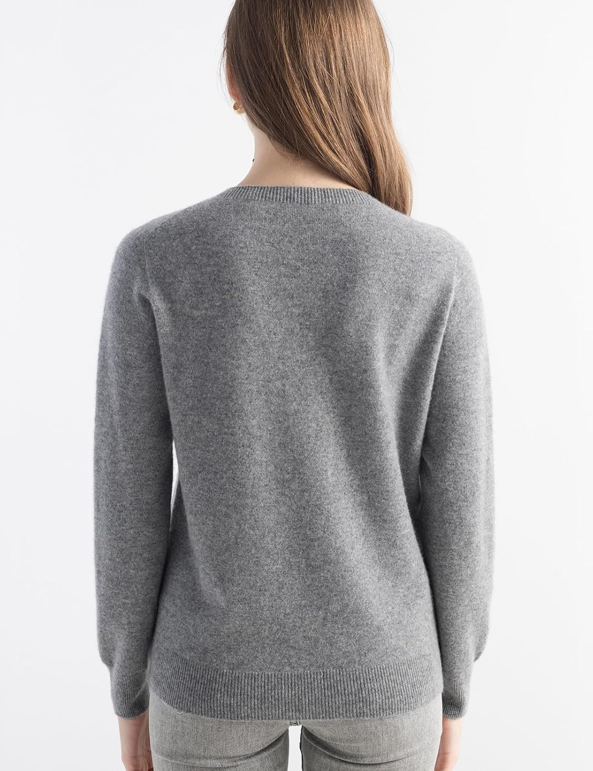 100% Pure Cashmere Sweater Crew Neck Pullover