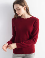 100% Pure Cashmere Sweater Crew Neck Pullover