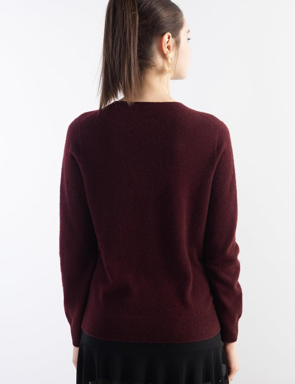 100% Pure Cashmere Sweater Crew Neck Pullover