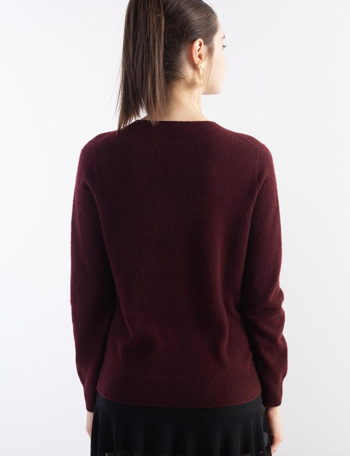 100% Pure Cashmere Sweater Crew Neck Pullover