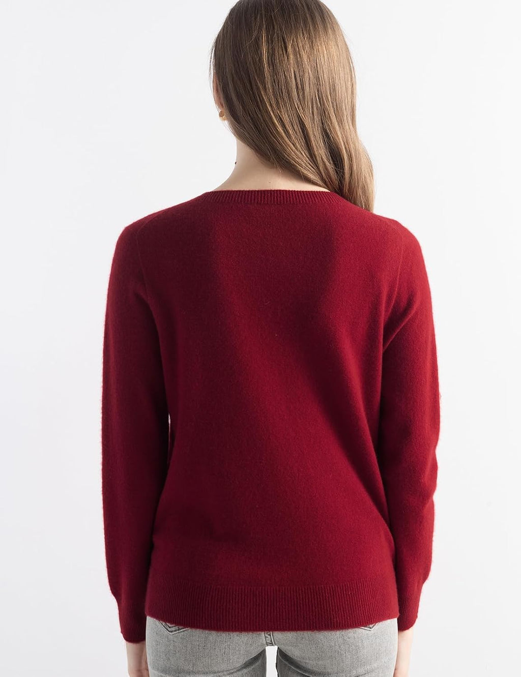 100% Pure Cashmere Sweater Crew Neck Pullover