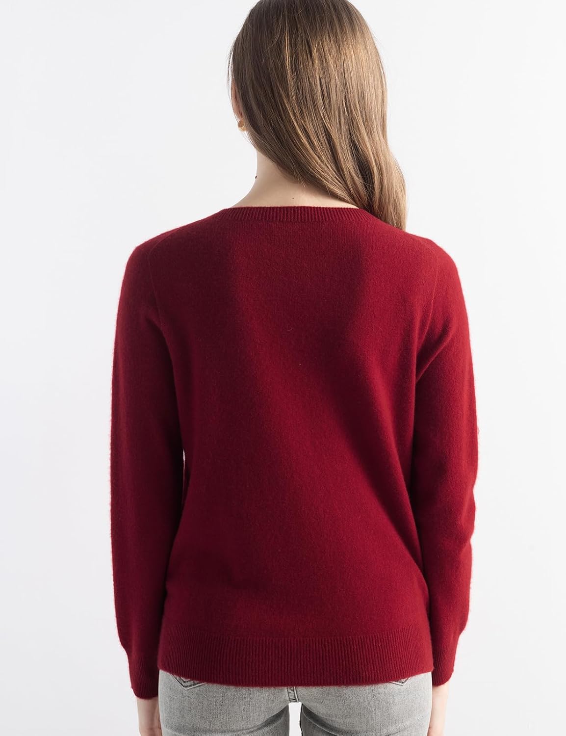 100% Pure Cashmere Sweater Crew Neck Pullover
