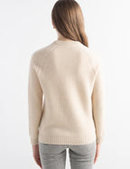 Mongolian Cashmere Crewneck Knit Sweater