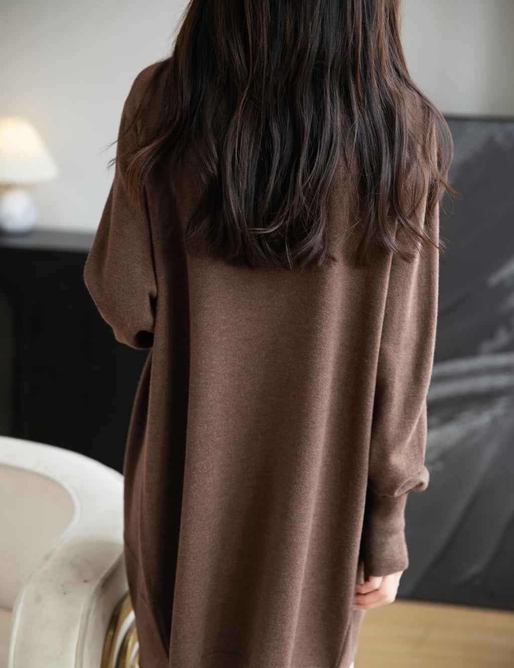 Merino Wool Blend Knit Cardigan Sweater