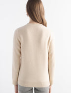 Mongolian Cashmere Cable Knit Sweater