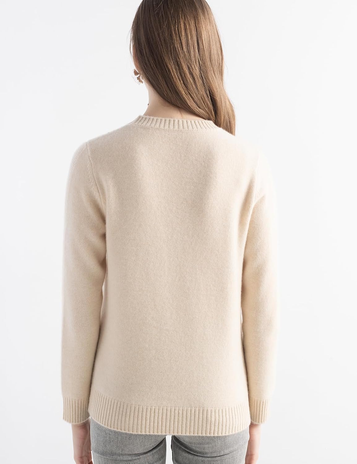Mongolian Cashmere Cable Knit Sweater