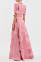 The Sophie North - Dress with Short Puff Sleeves
