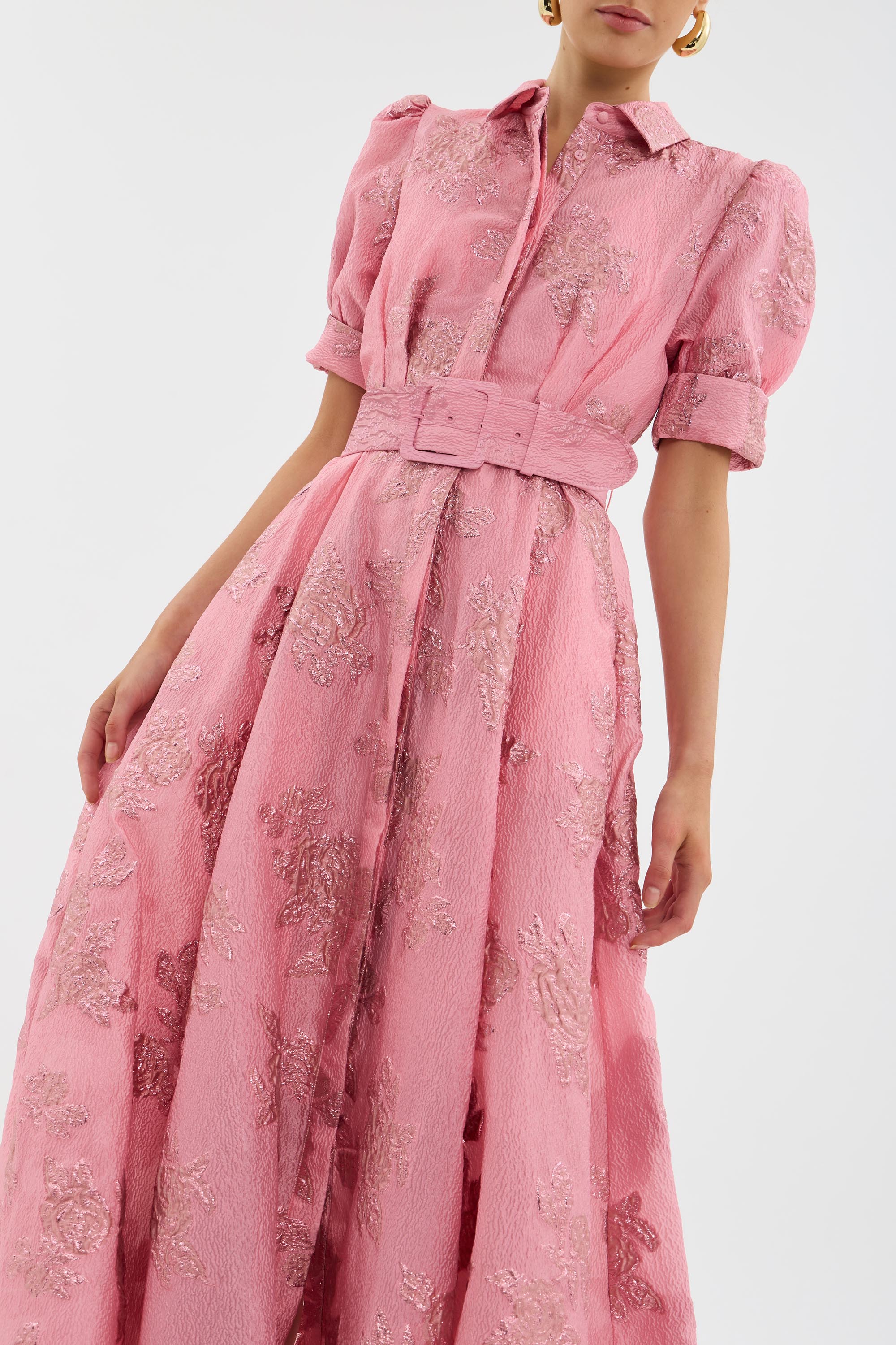 The Sophie North - Dress with Short Puff Sleeves