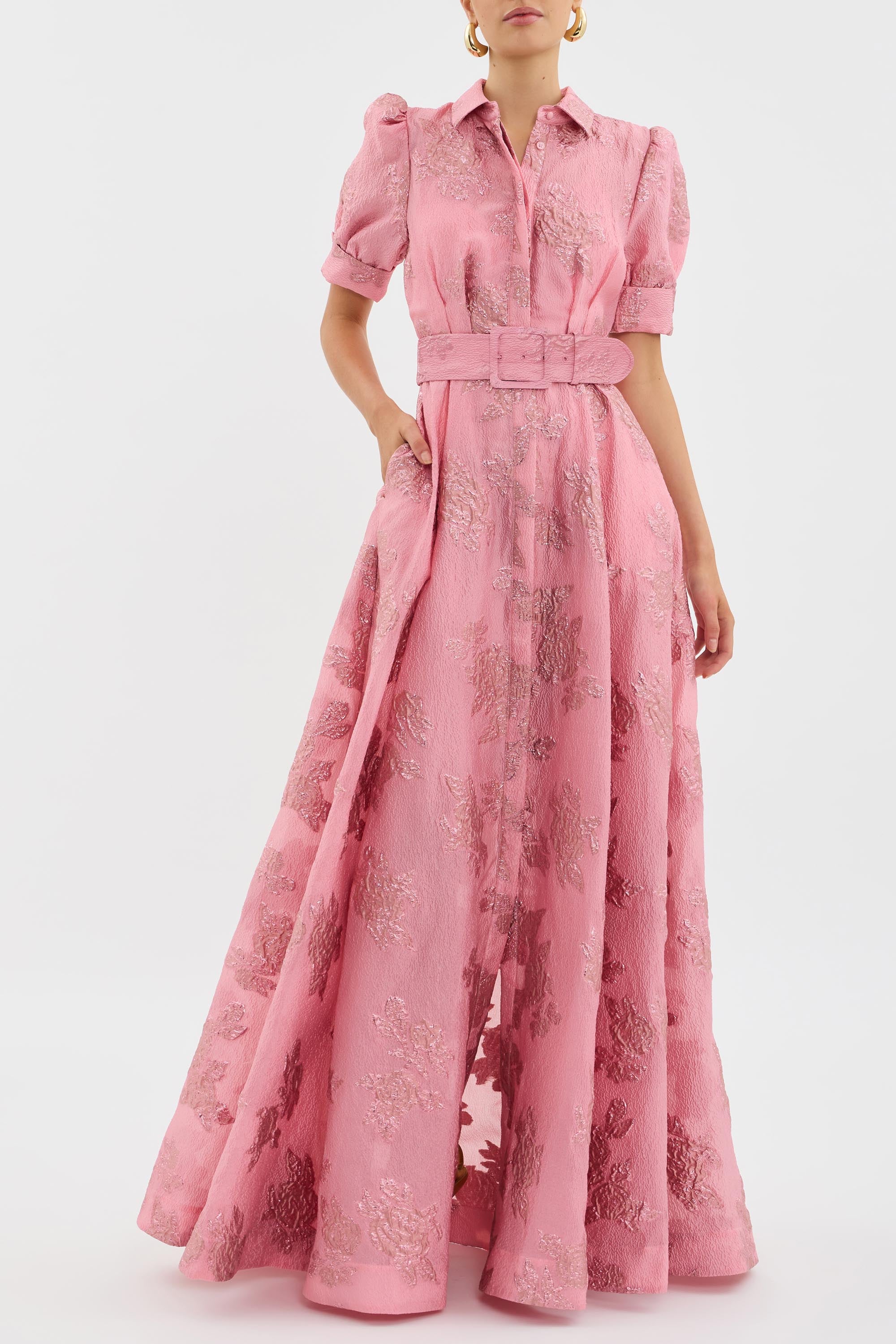 The Sophie North - Dress with Short Puff Sleeves